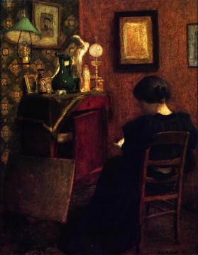 Woman Reading Artwork by Henri Matisse