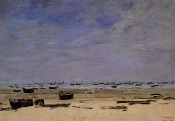 The Coastline at Berck at Low Tide Artwork by Eugène-Louis Boudin
