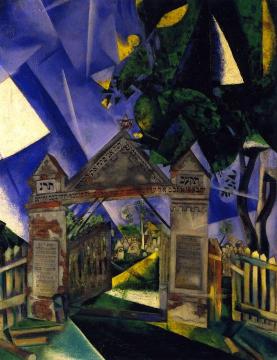 The Cemetery Gate Artwork by Marc Chagall