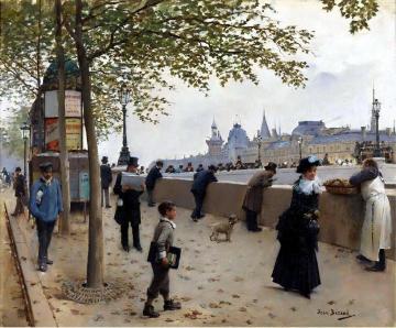 Le Pont Neuf Artwork by Jean Georges Beraud
