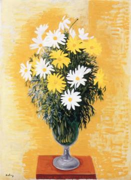 Daisies Artwork by Moise Kisling