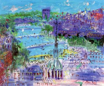 La Sainte-chapelle Artwork by Jean Dufy