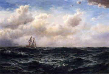 Ship at Sea Artwork by Edward Moran