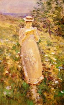 A Sweet Girl Graduate Artwork by Theodore Robinson