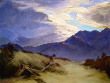 Stormy Desert Artwork by Jean Mannheim