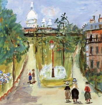 Sacre-Coeur Artwork by Maurice Utrillo
