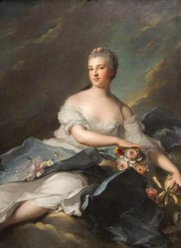 Portrait of Baronne Rigoley d'Ogny as Aurora Artwork by Jean-Marc Nattier