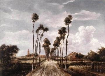 The Avenue at Middelharnis Artwork by Meindert Hobbema