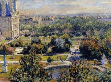 The Tuileries (study) Artwork by Claude Oscar Monet