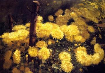 Chrysanthemums Artwork by Fannie Eliza Duvall