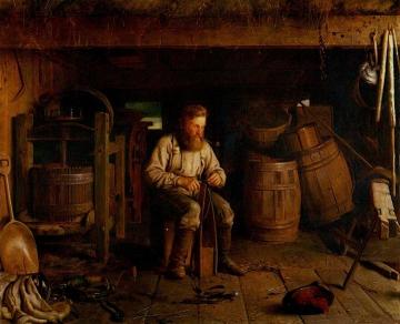 Utilizing a Spare Moment Artwork by Seymour Joseph Guy