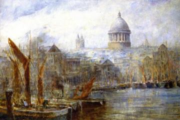 The Pool of London Artwork by Frederick McCubbin