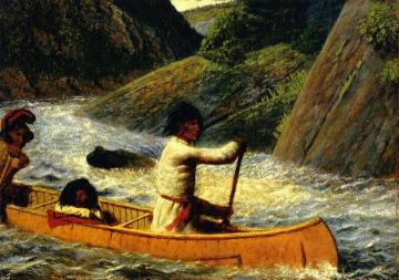 Domenique, Squaw and Child (Rivière Moisie, Labrador Peninsula Expedition) Artwork by William George Richardson Hind