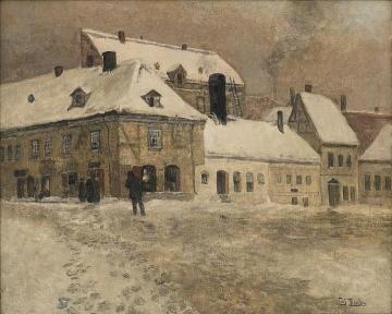 Cityscape, Christiania Artwork by Fritz Thaulow