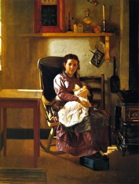 The Young Mother Artwork by John George Brown