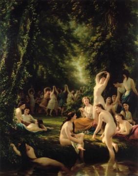 La Reine Bacchanal Artwork by Fritz Zuber-Buhler