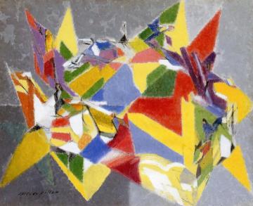 The Racing Game Artwork by Jacques Villon