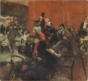 Scene De Fete Au Moulin Rouge Artwork by Giovanni Boldini