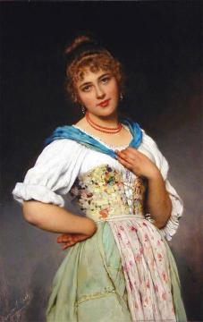 Ninetta Artwork by Eugen Von Blaas