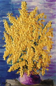 Mimosas Artwork by Moise Kisling