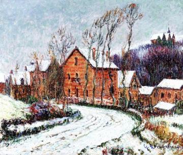 Snow at Puys near Dieppe Artwork by Gustave Loiseau