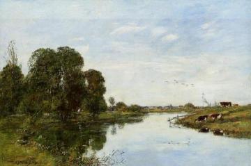 The Toques at Saint-Arnoult Artwork by Eugène-Louis Boudin