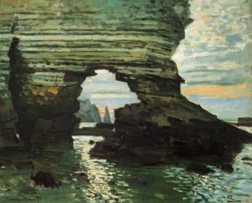 The Porte d'Amont, Etretat Artwork by Claude Oscar Monet