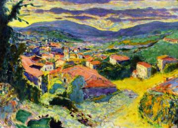 Landscape At Le Cannet Artwork by Pierre Bonnard