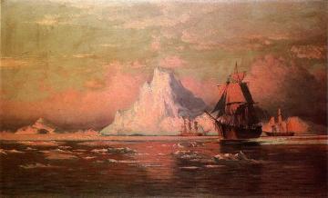 Whalers After the Nip in Melville Bay Artwork by William Bradford