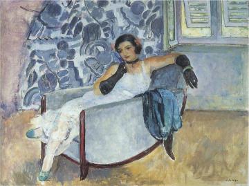 Woman in black gloves Artwork by Henri Lebasque