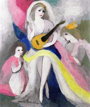 Small Recital Artwork by Marie Laurencin