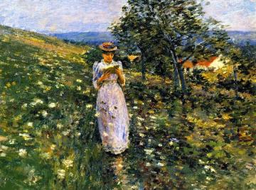 Summer Hilside, Giverny Artwork by Theodore Robinson
