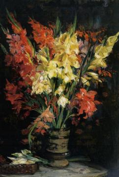 Gladioli Artwork by Jacques Emile Blanche