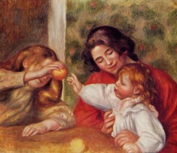 Gabrielle, Jean and a Little Girl Artwork by Pierre Auguste Renoir