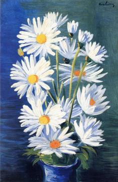 Daisies Artwork by Moise Kisling
