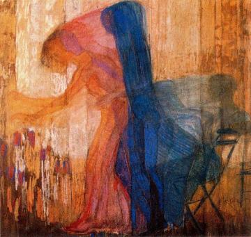 Woman Picking Flowers Artwork by Frantisek Kupka