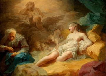 Aegina and Zeus Artwork by Louis Jean François Lagrenée