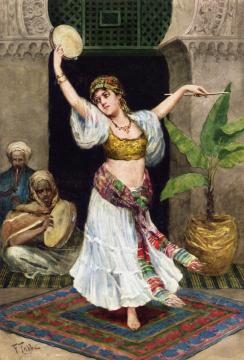 The Tambourine Dancer Artwork by Fabio Fabbi