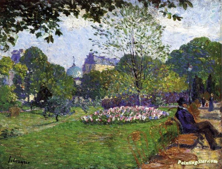 Le Parc de Saint-Cloud Artwork by Henri Lebasque