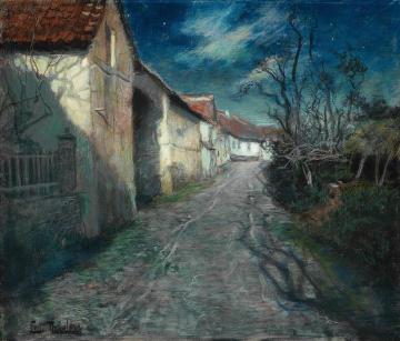Moonlight in Beaulieu Artwork by Fritz Thaulow