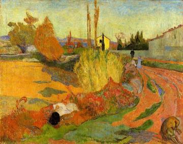 Landscape, Farmhouse in Arles Artwork by Paul Gauguin