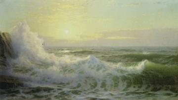 Sunlit Waves Artwork by William Trost Richards