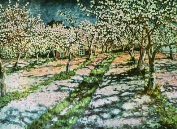 Apple Garden in Bloom Artwork by Nikolai Petrovich Bogdanov-belsky