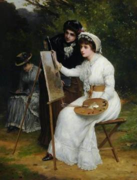 Sketching from Nature Artwork by William Oliver