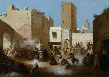 Wedding Procession, Fez Artwork by Victor Eeckhout