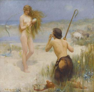 The Sea Maiden Artwork by Arthur Hacker