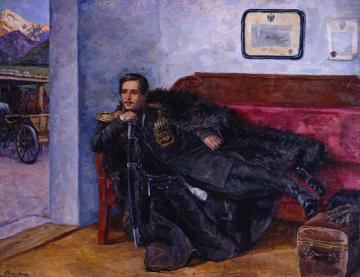 Mikhail Lermontov Artwork by Pyotr Konchalovsky