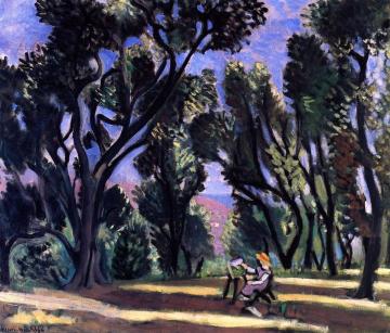 Painter among the Olive Trees Artwork by Henri Matisse