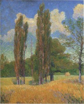 Poplars Artwork by Gustave Loiseau