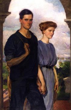 Portraits in Summer (Mr. and Mrs. Henry Sandwith Drinker) Artwork by Cecilia Beaux